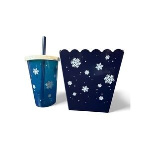 Zak! Snack 'N Sip Reusable Popcorn and Drink Cup Set • NWT • BPA Free